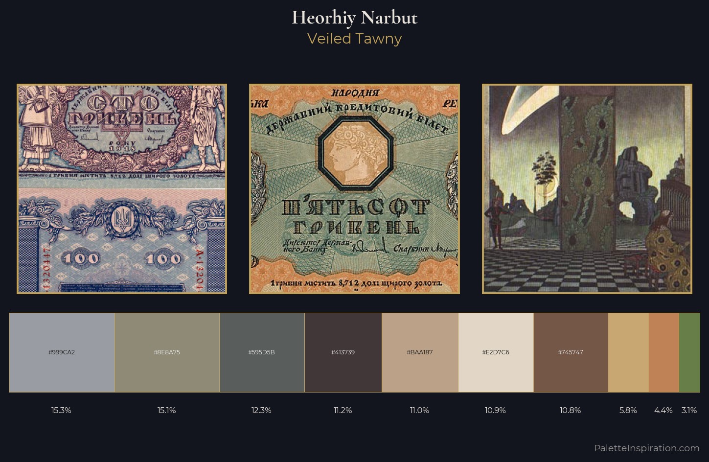 Heorhiy Narbut Palette 9 — Veiled Tawny