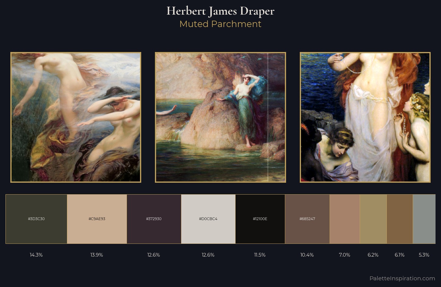 Herbert James Draper Palette 4 — Muted Parchment