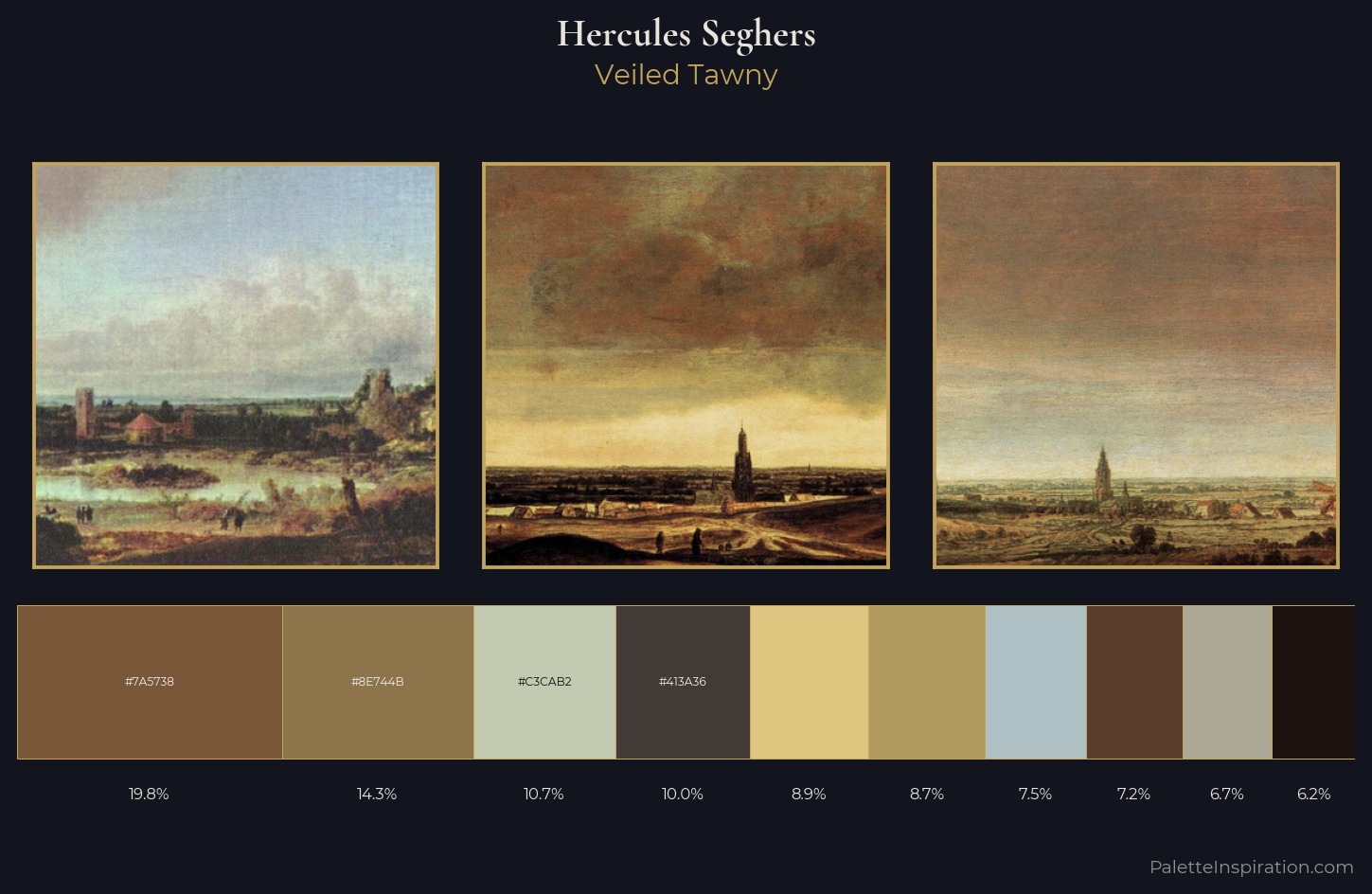Hercules Seghers Palette 1 — Veiled Tawny