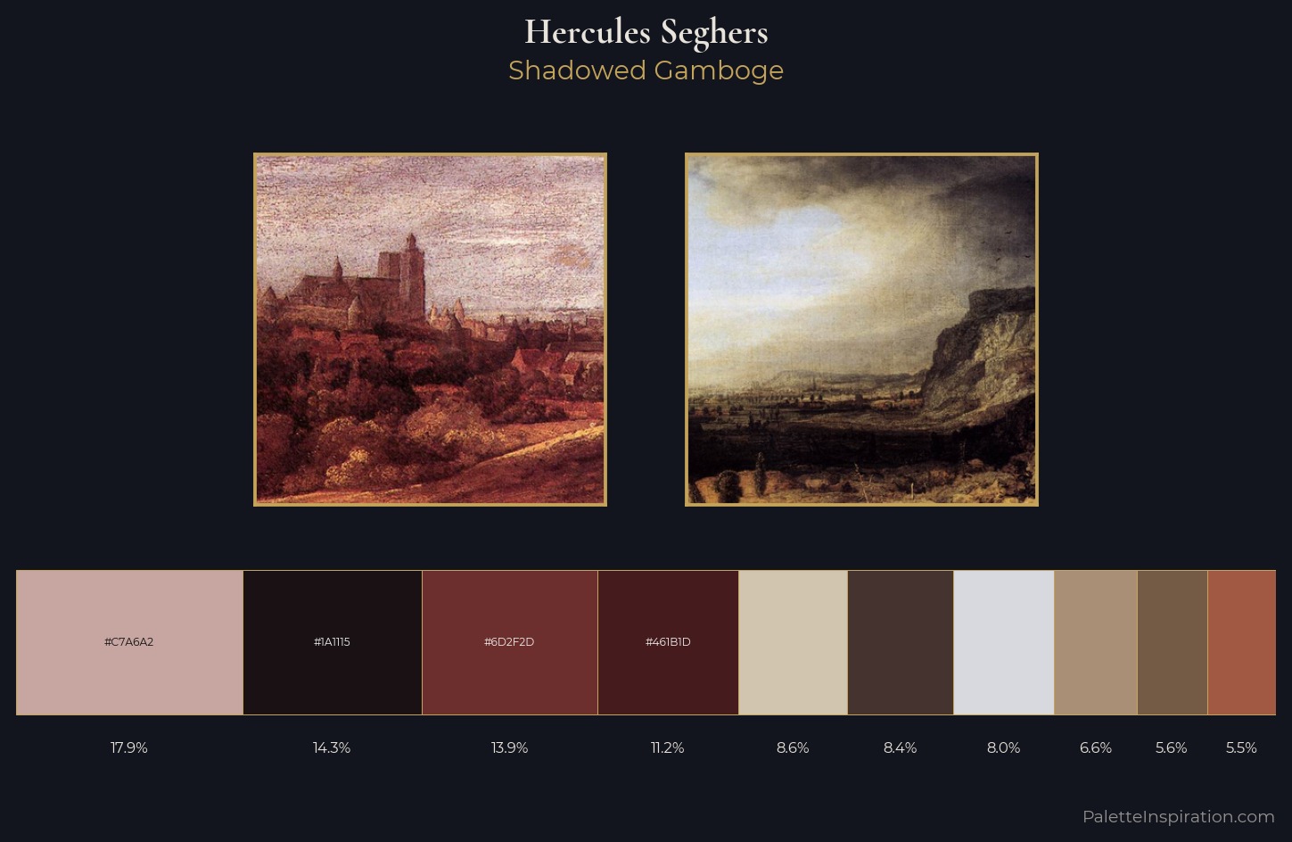 Hercules Seghers Palette 4 — Shadowed Gamboge