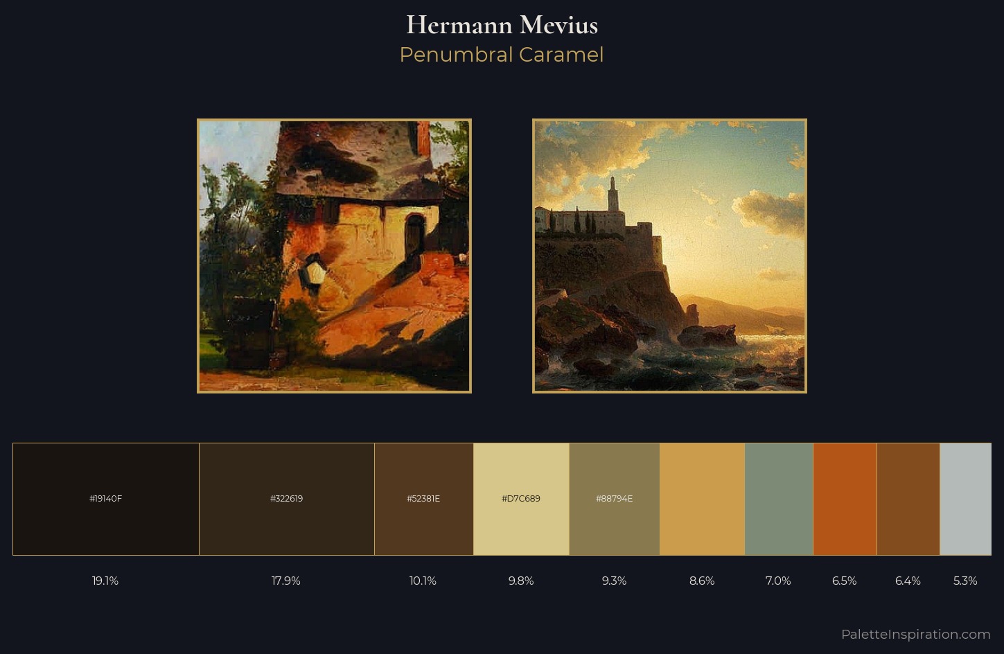 Hermann Mevius Palette 2 — Penumbral Caramel