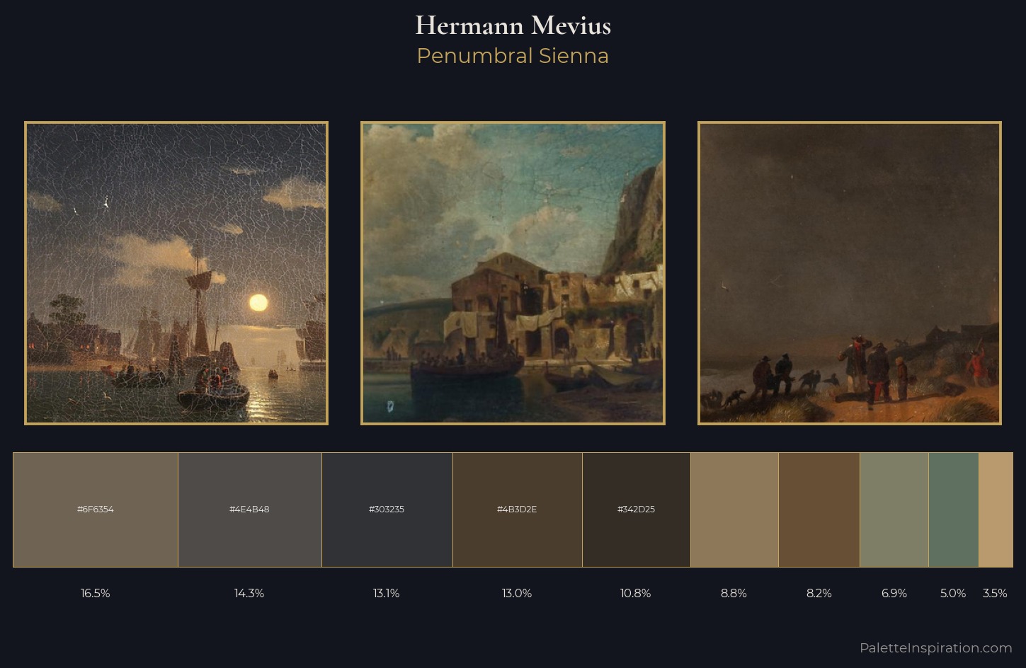 Hermann Mevius Palette 5 — Penumbral Sienna