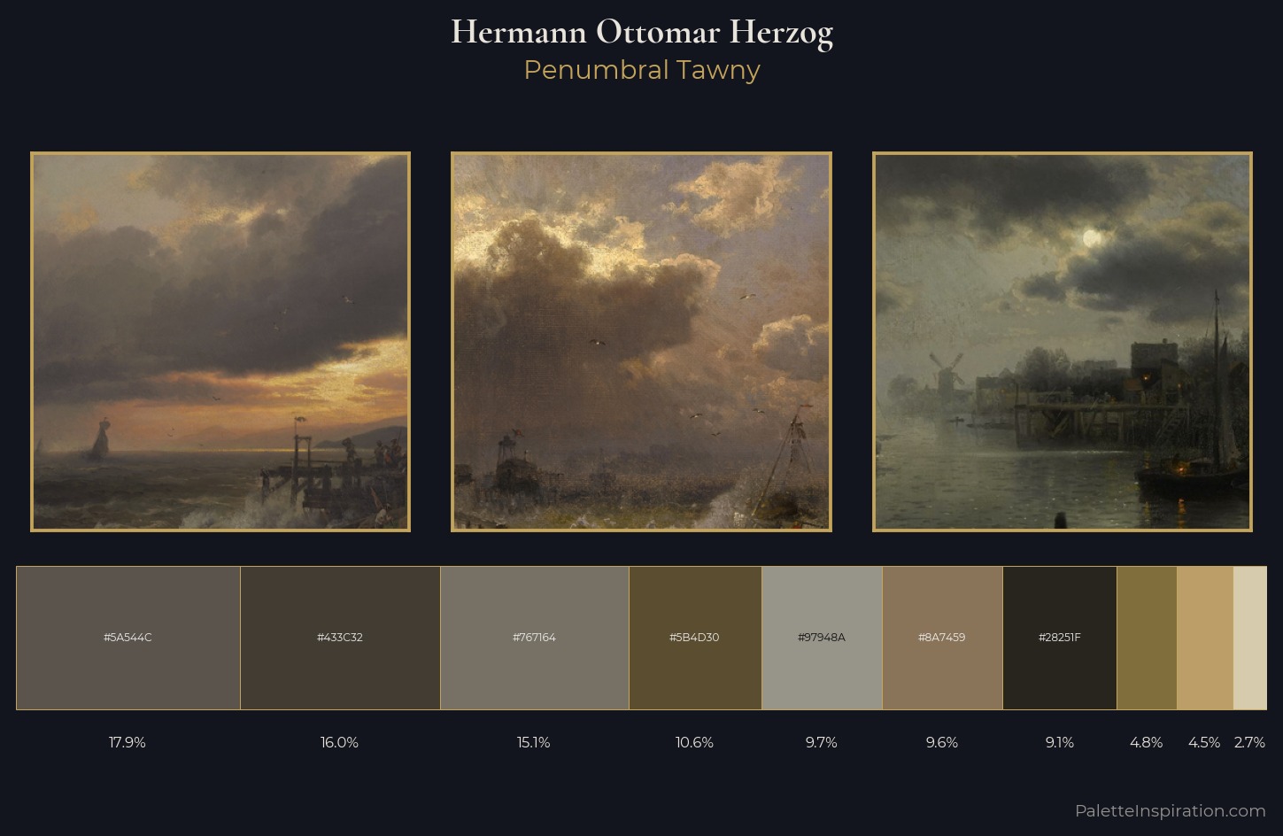 Hermann Ottomar Herzog Palette 6 — Penumbral Tawny