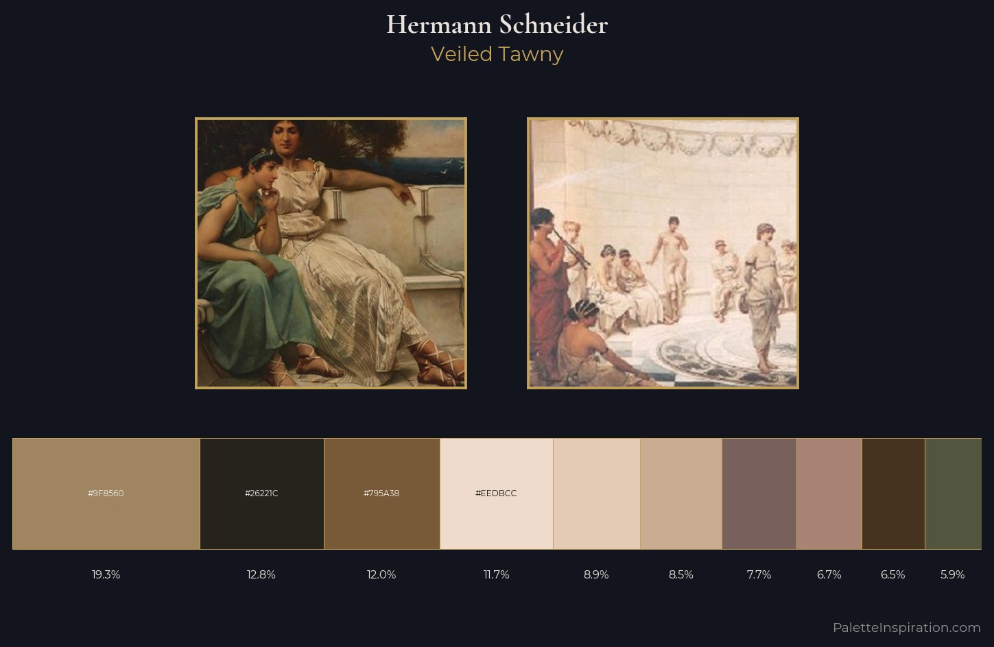 Hermann Schneider Palette 1 — Veiled Tawny