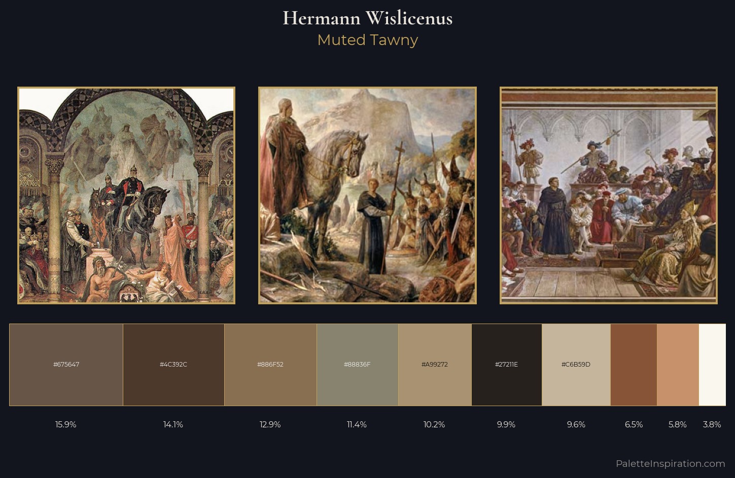 Hermann Wislicenus Palette 1 — Muted Tawny