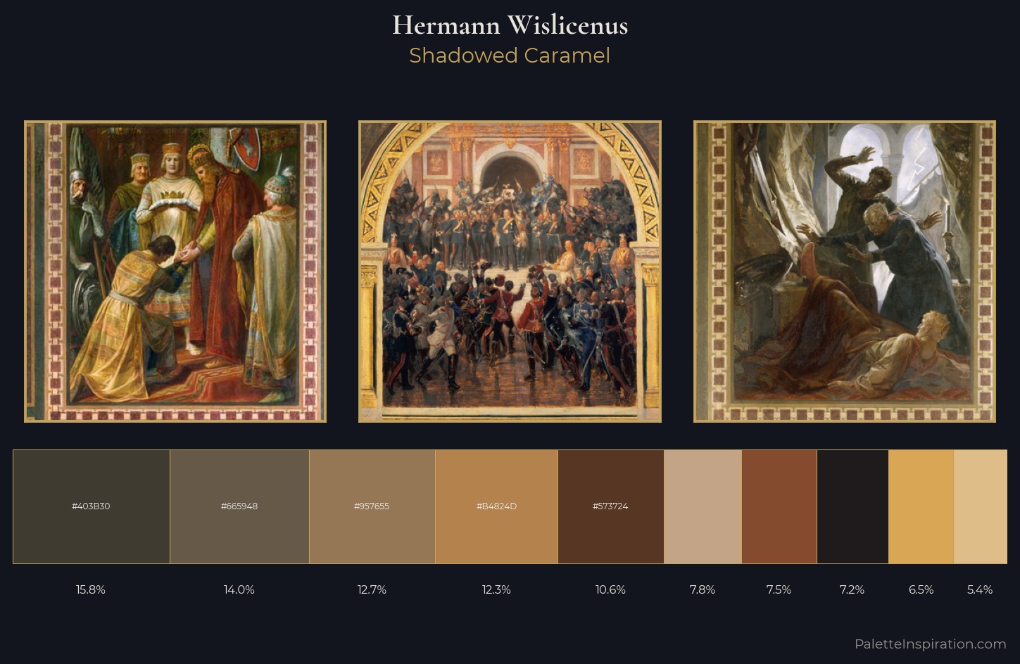 Hermann Wislicenus Palette 3 — Shadowed Caramel