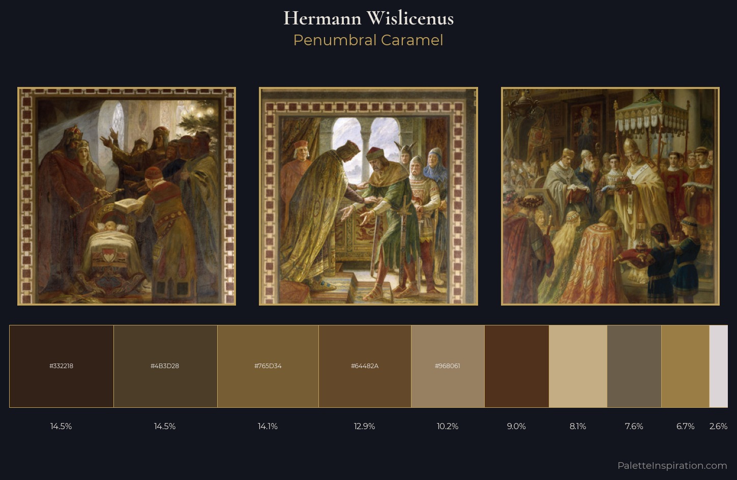 Hermann Wislicenus Palette 4 — Penumbral Caramel
