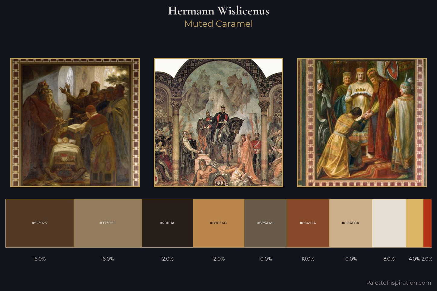 Hermann Wislicenus Master Palette — Muted Caramel