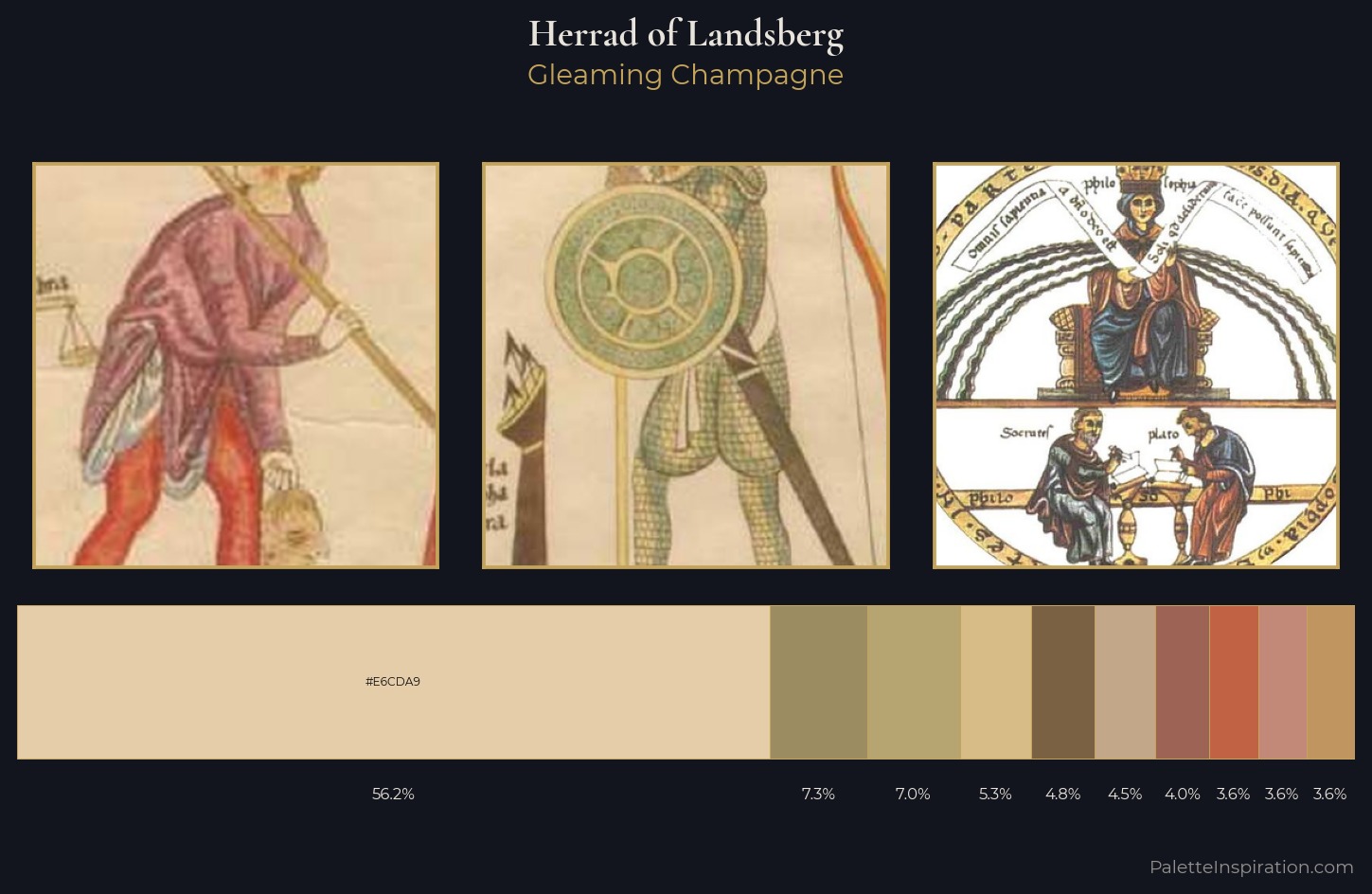 Herrad of Landsberg Palette 2 — Gleaming Champagne