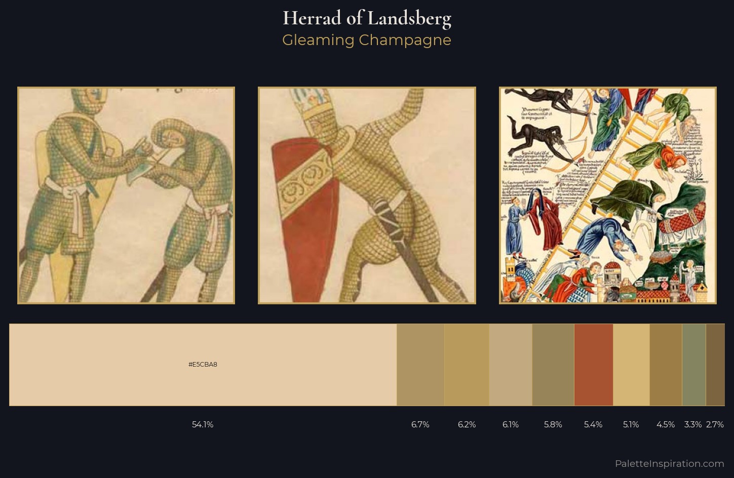 Herrad of Landsberg Palette 4 — Gleaming Champagne