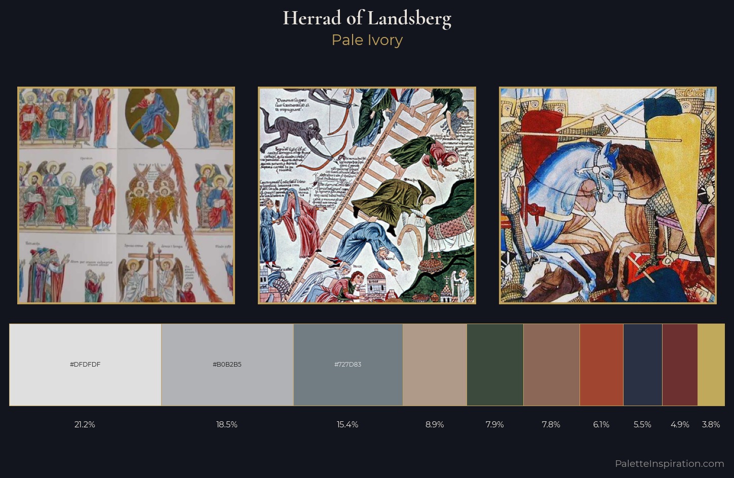 Herrad of Landsberg Palette 6 — Pale Ivory