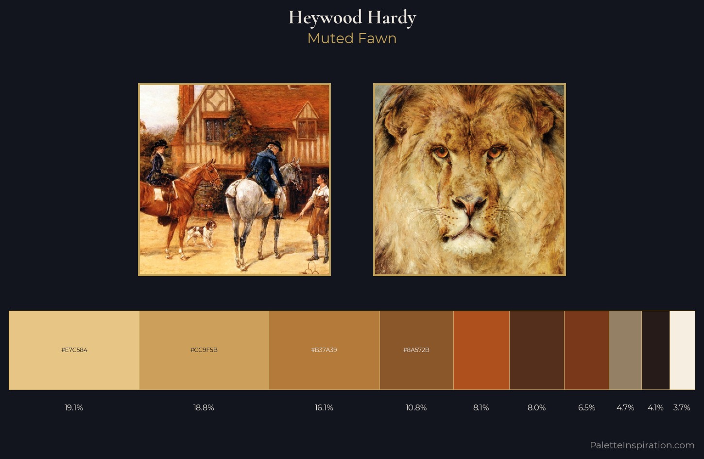 Heywood Hardy Palette 4 — Muted Fawn