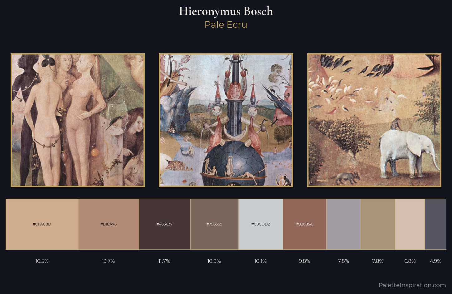 Hieronymus Bosch Palette 1 — Pale Ecru