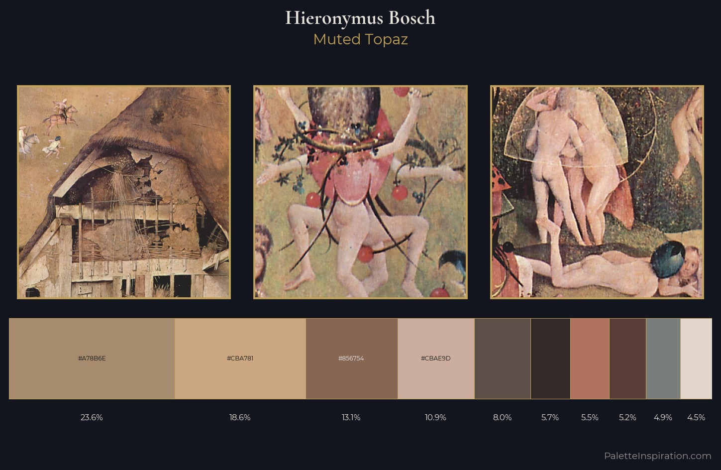 Hieronymus Bosch Palette 3 — Muted Topaz