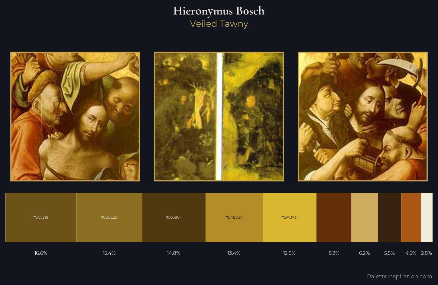 Hieronymus Bosch Palette 4 — Veiled Tawny
