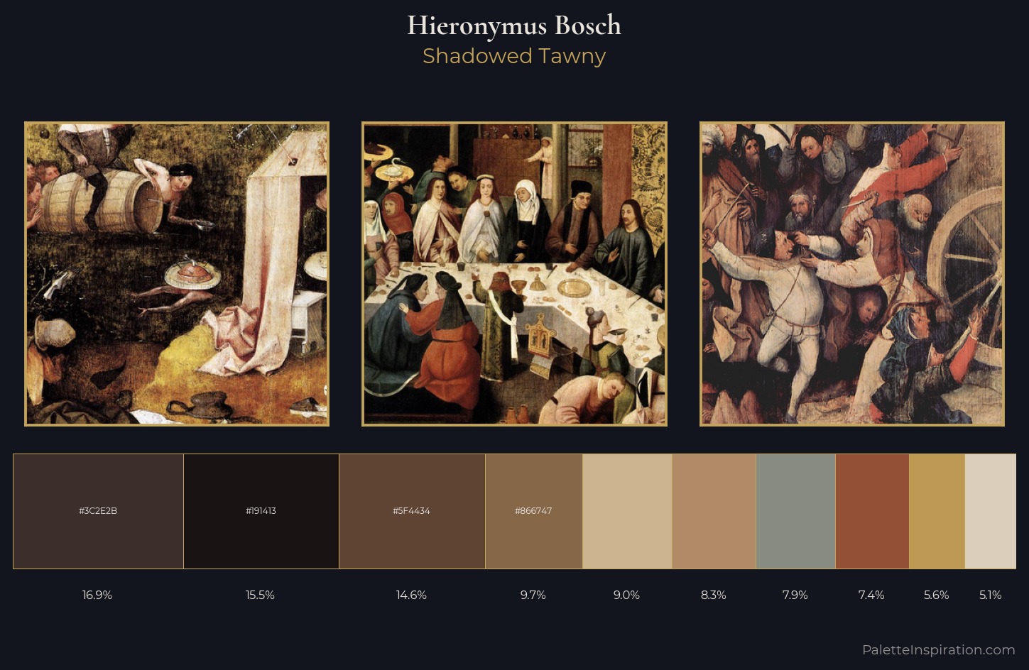 Hieronymus Bosch Palette 5 — Shadowed Tawny