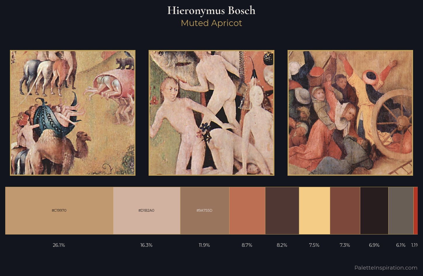 Hieronymus Bosch Palette 6 — Muted Apricot