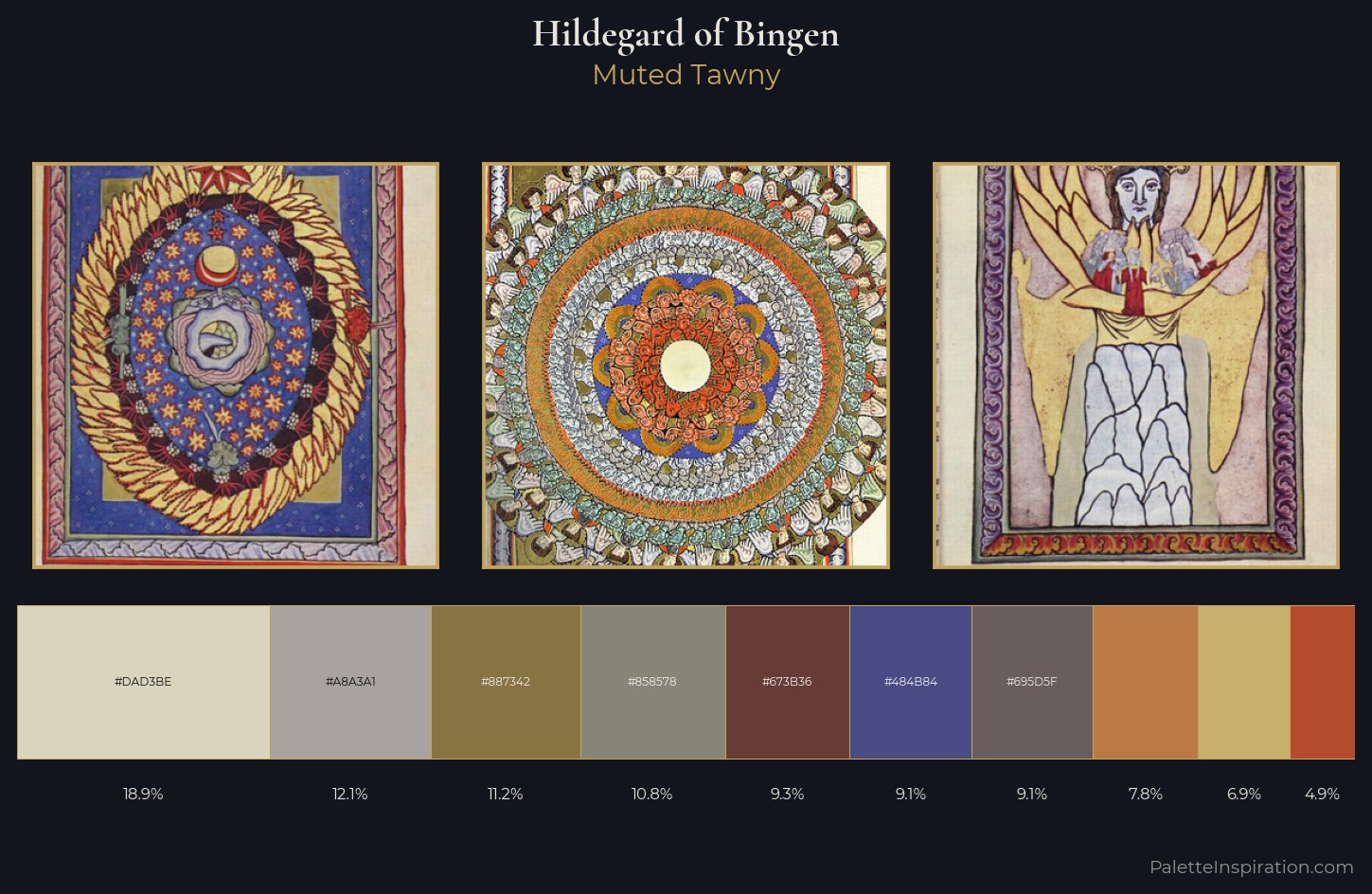 Hildegard of Bingen Palette 3 — Muted Tawny