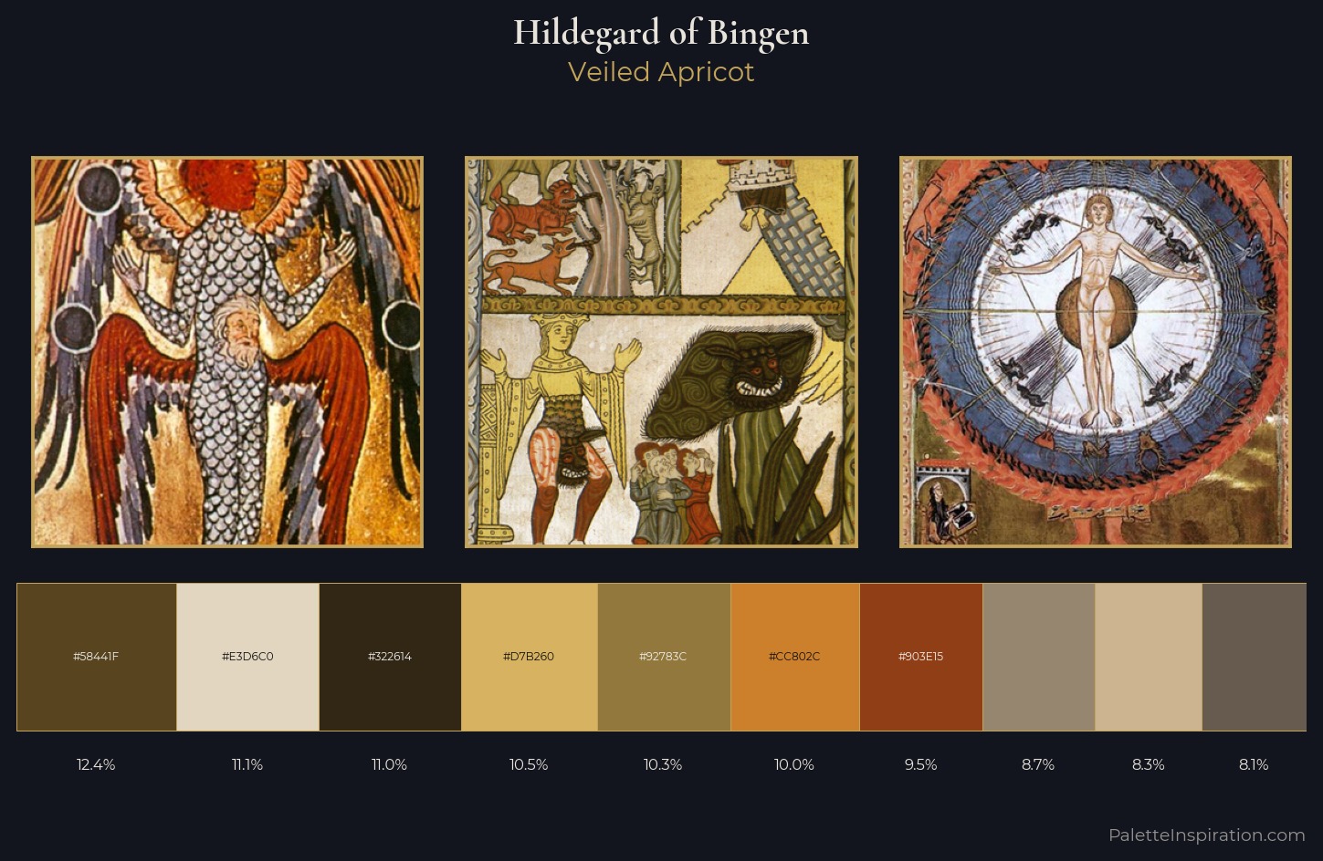 Hildegard of Bingen Palette 4 — Veiled Apricot