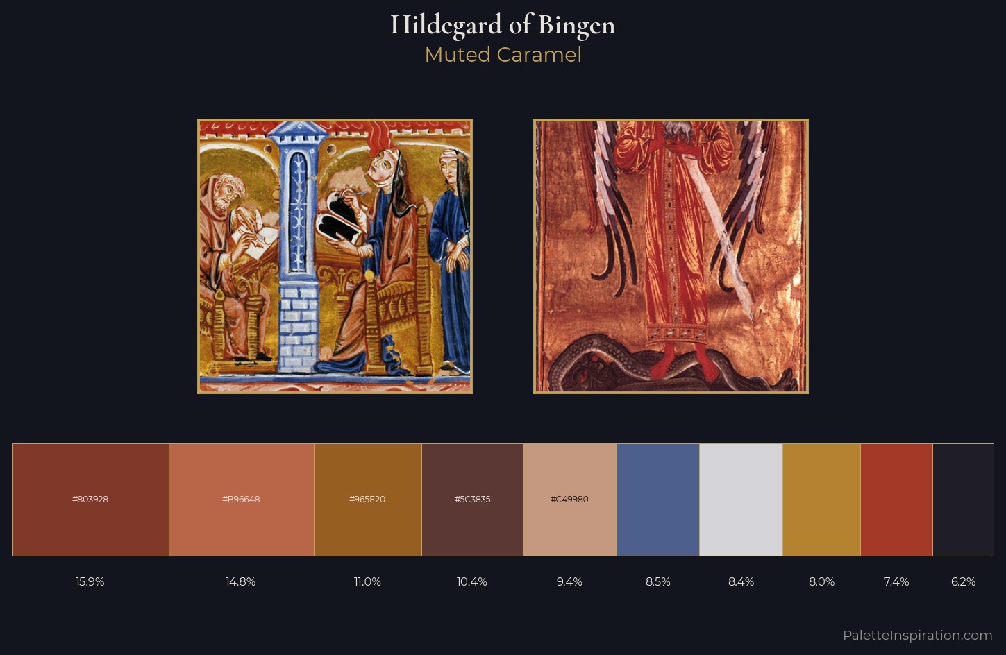 Hildegard of Bingen Palette 5 — Muted Caramel