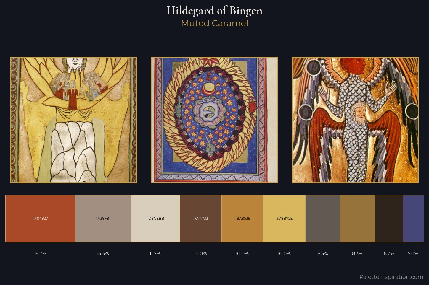 Hildegard of Bingen Master Palette — Muted Caramel
