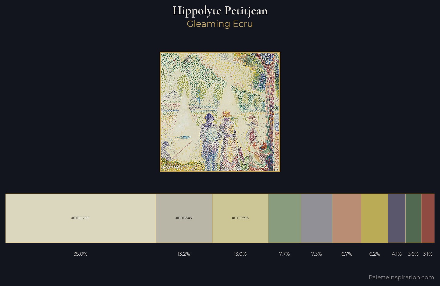 Hippolyte Petitjean Palette 2 — Gleaming Ecru