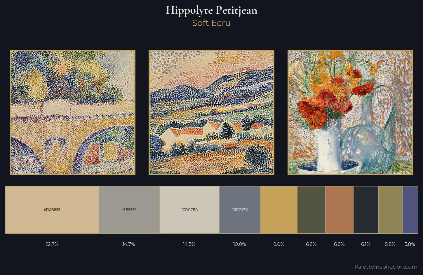 Hippolyte Petitjean Palette 3 — Soft Ecru