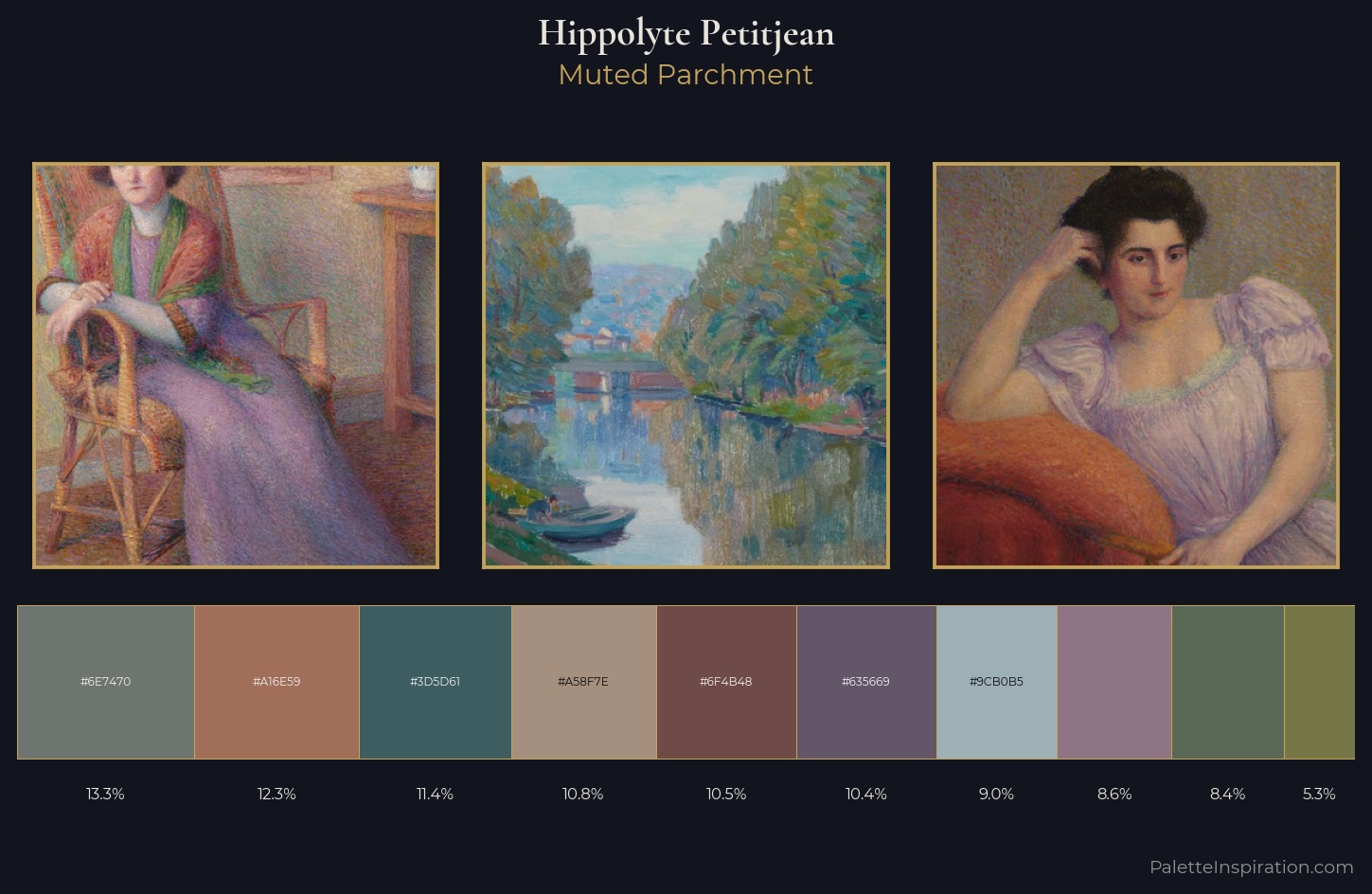 Hippolyte Petitjean Palette 4 — Muted Parchment