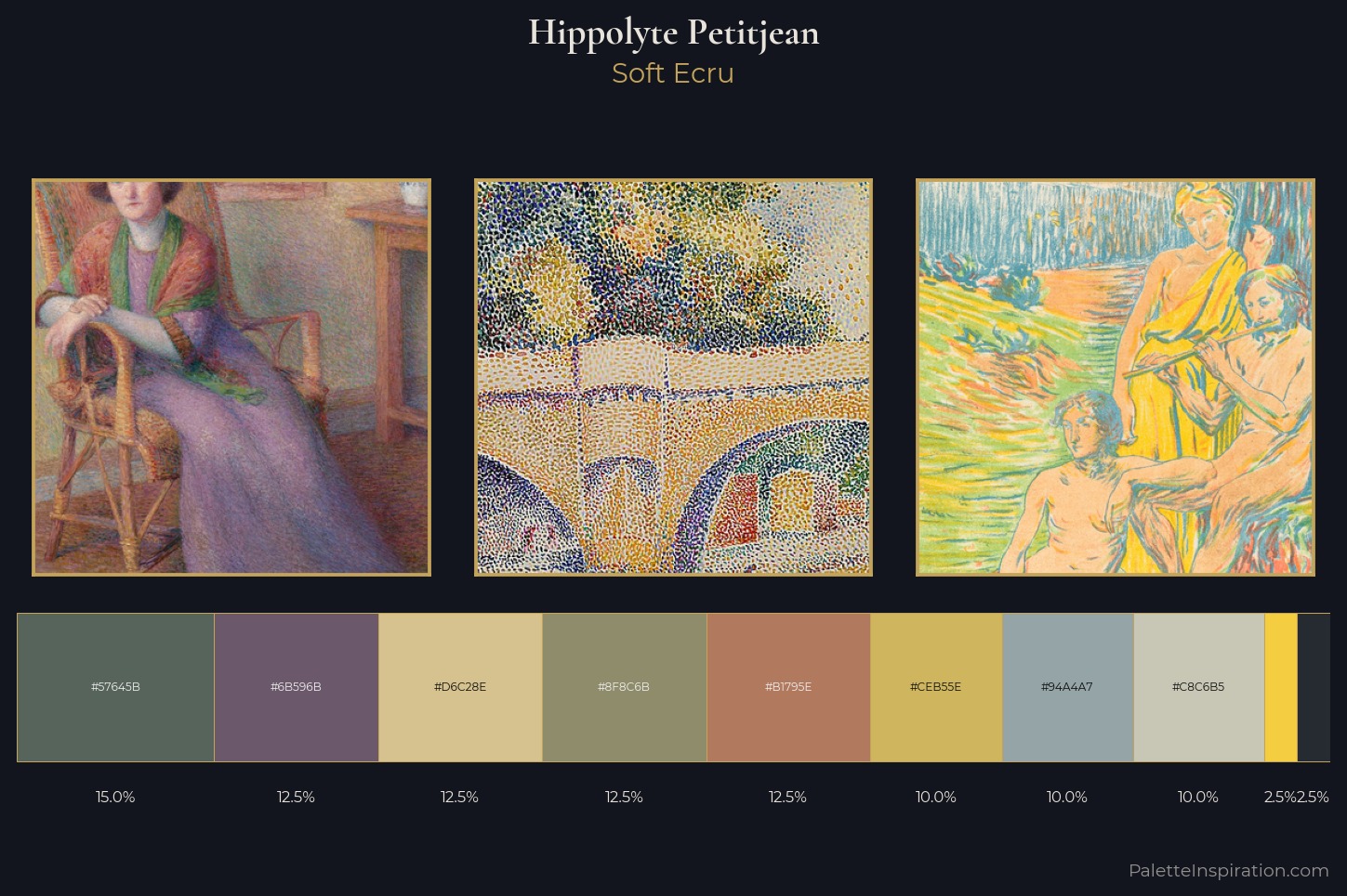 Hippolyte Petitjean Master Palette — Soft Ecru
