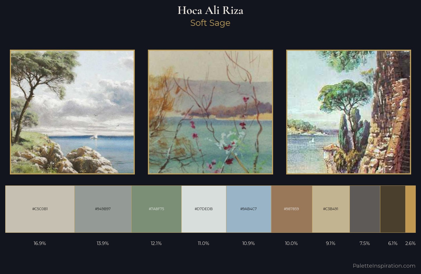 Hoca Ali Riza Palette 1 — Soft Sage