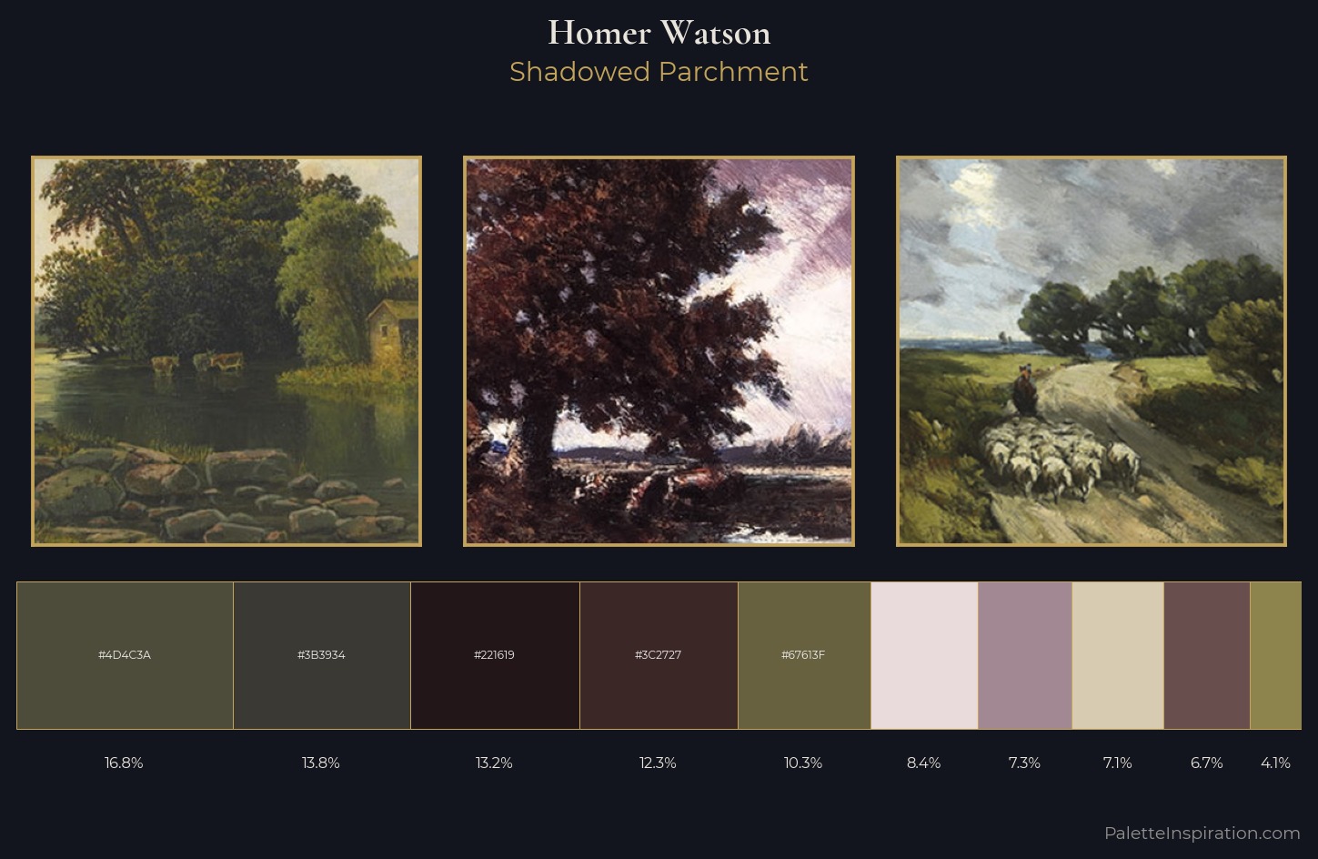 Homer Watson Palette 4 — Shadowed Parchment