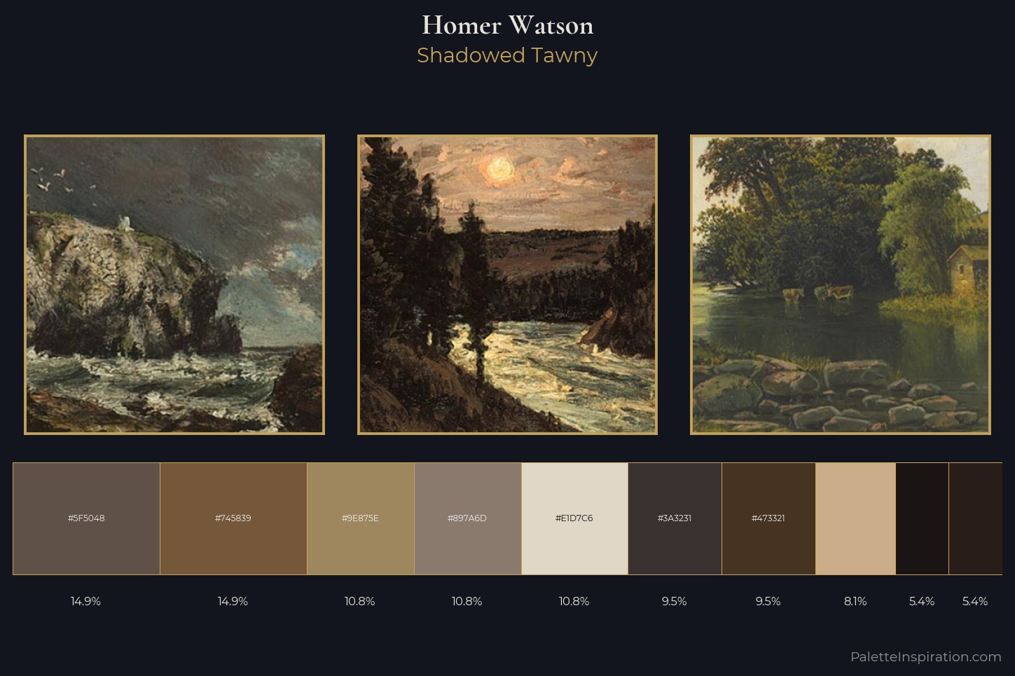 Homer Watson Master Palette — Shadowed Tawny