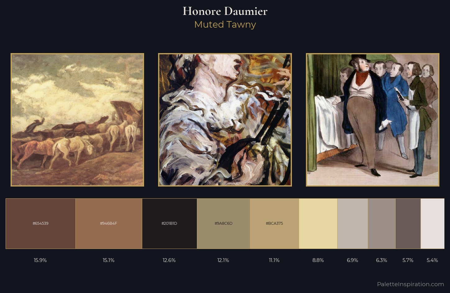 Honore Daumier Palette 3 — Muted Tawny