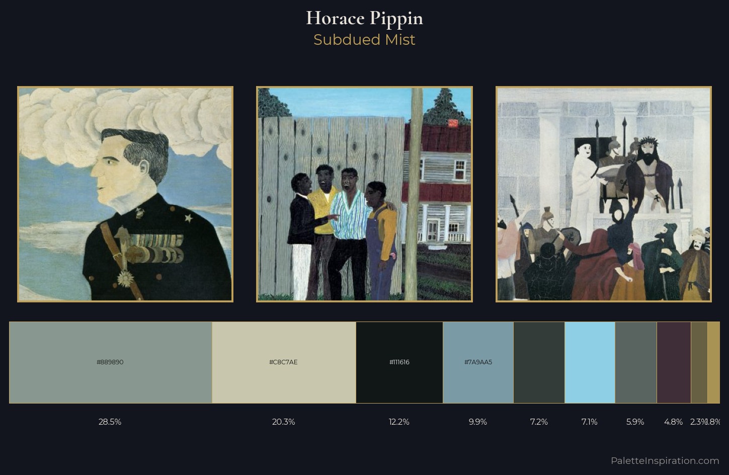 Horace Pippin Palette 5 — Subdued Mist