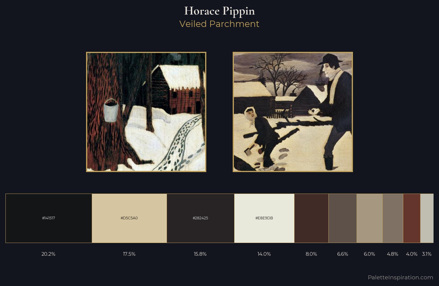 Horace Pippin Palette 6 — Veiled Parchment