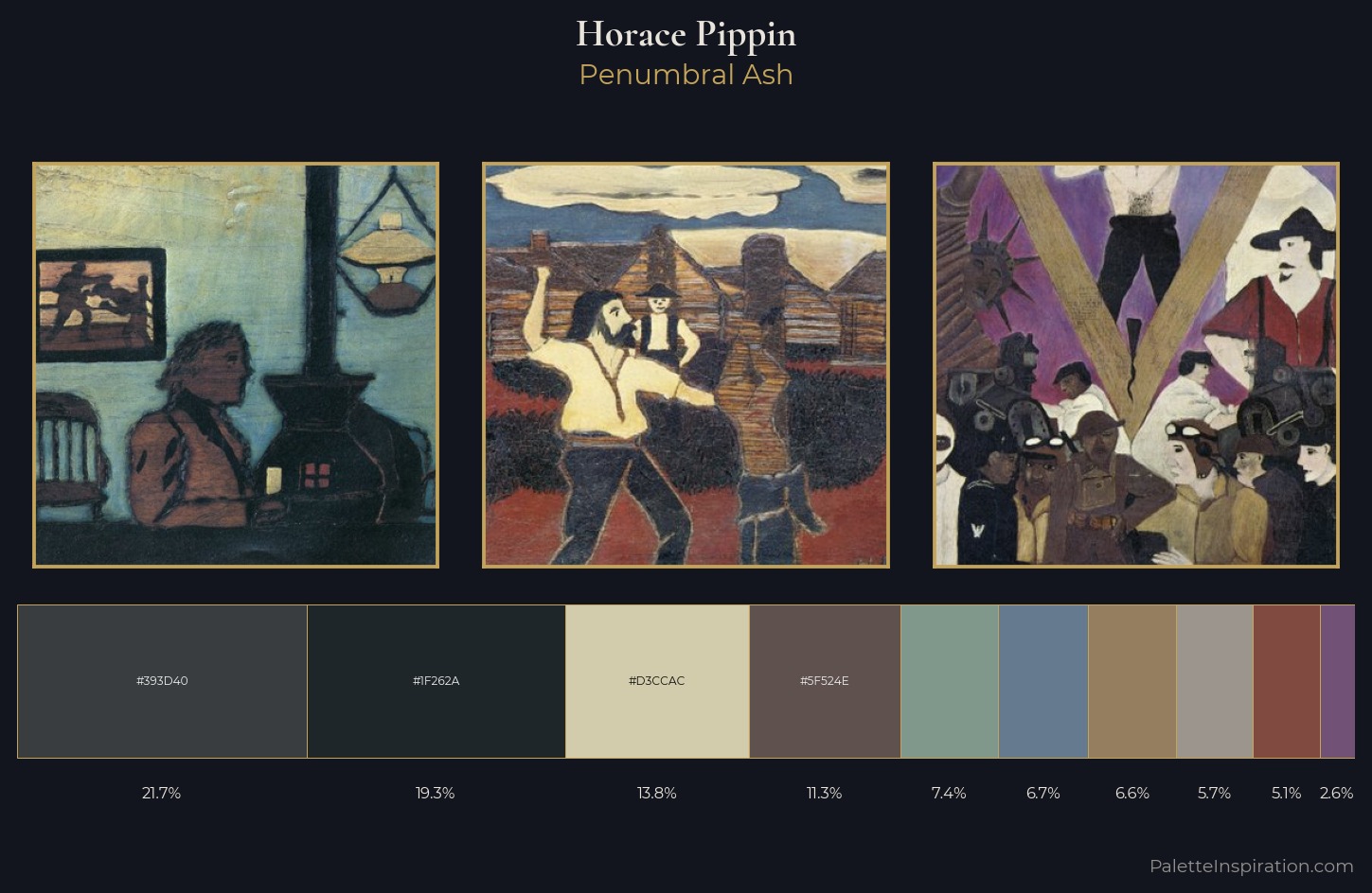Horace Pippin Palette 7 — Penumbral Ash