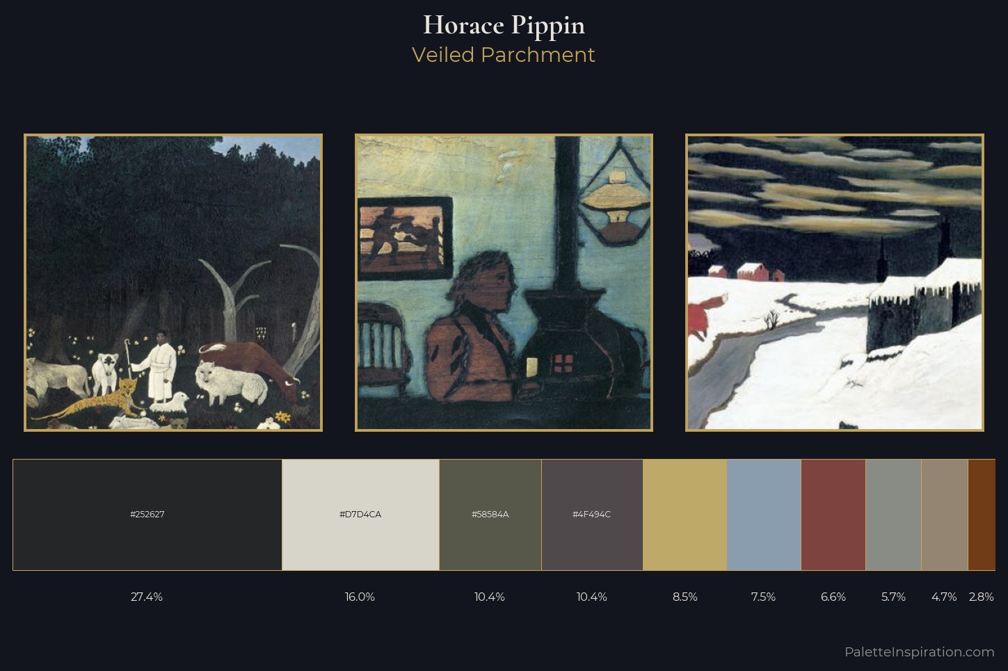 Horace Pippin Master Palette — Veiled Parchment