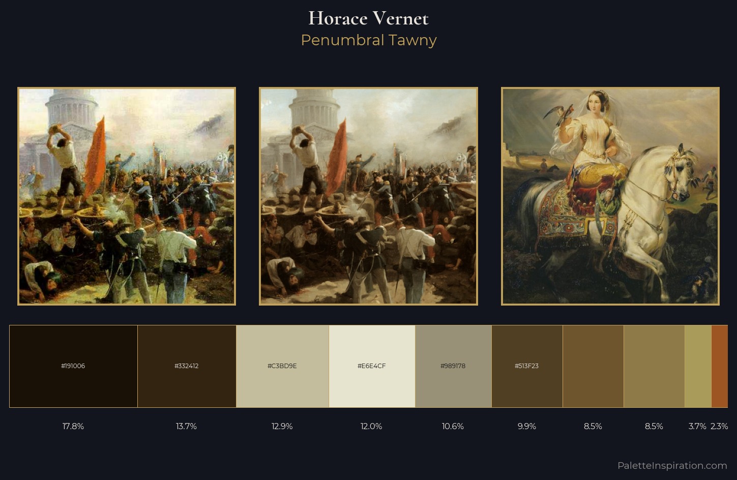 Horace Vernet Palette 4 — Penumbral Tawny