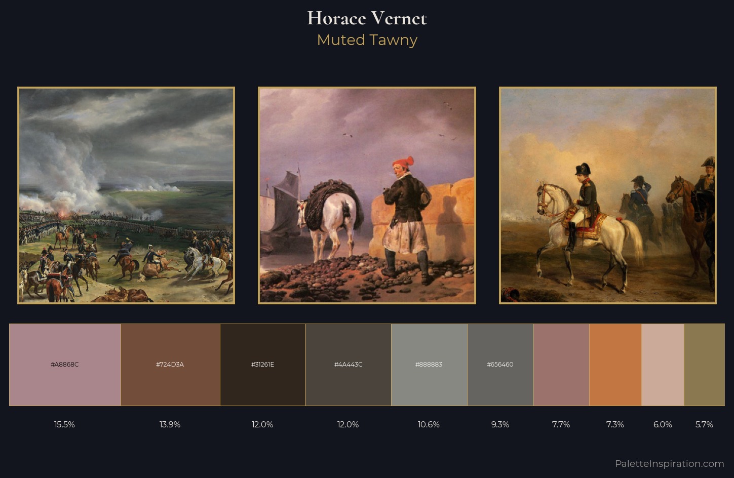 Horace Vernet Palette 5 — Muted Tawny
