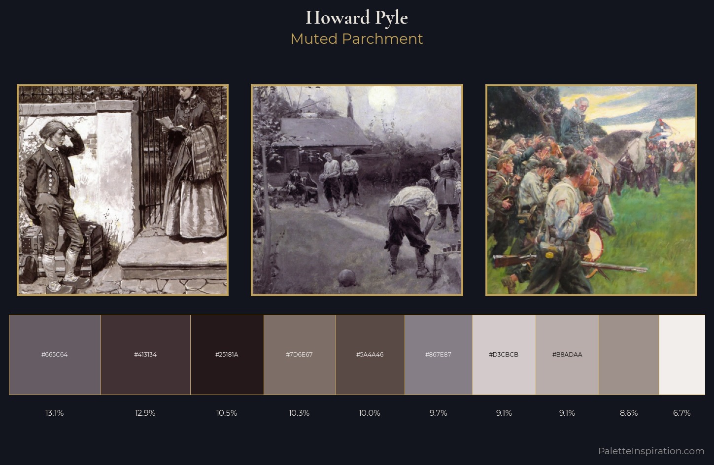Howard Pyle Palette 2 — Muted Parchment
