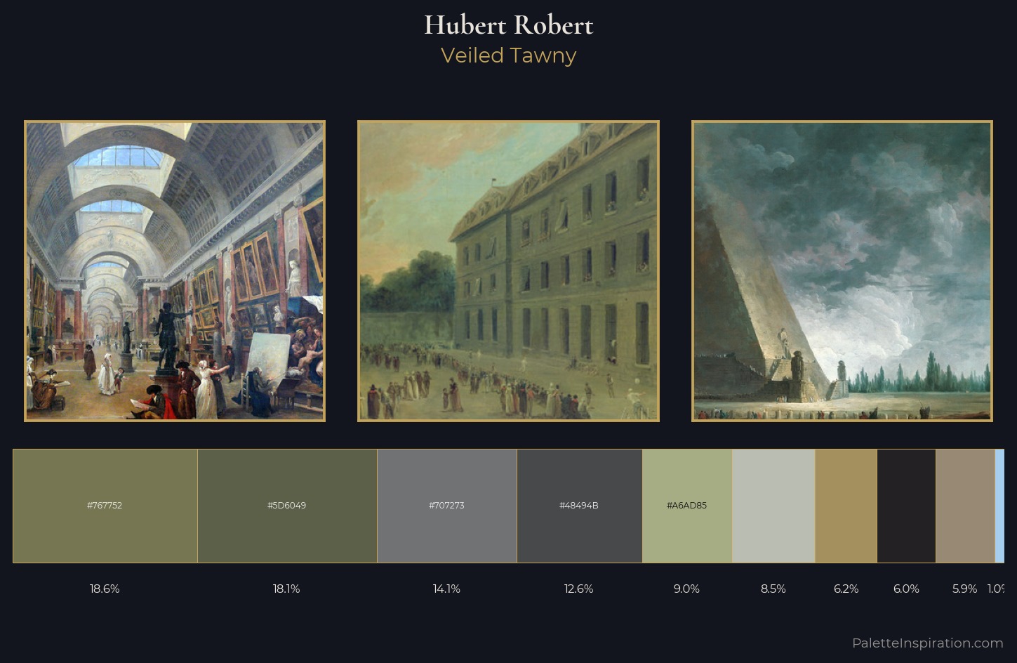 Hubert Robert Palette 3 — Veiled Tawny