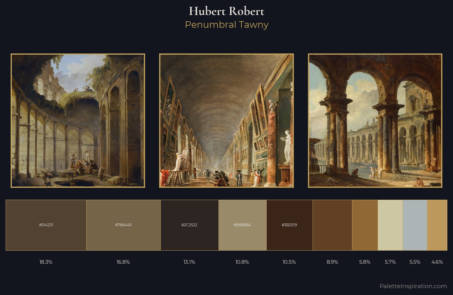 Hubert Robert Palette 5 — Penumbral Tawny