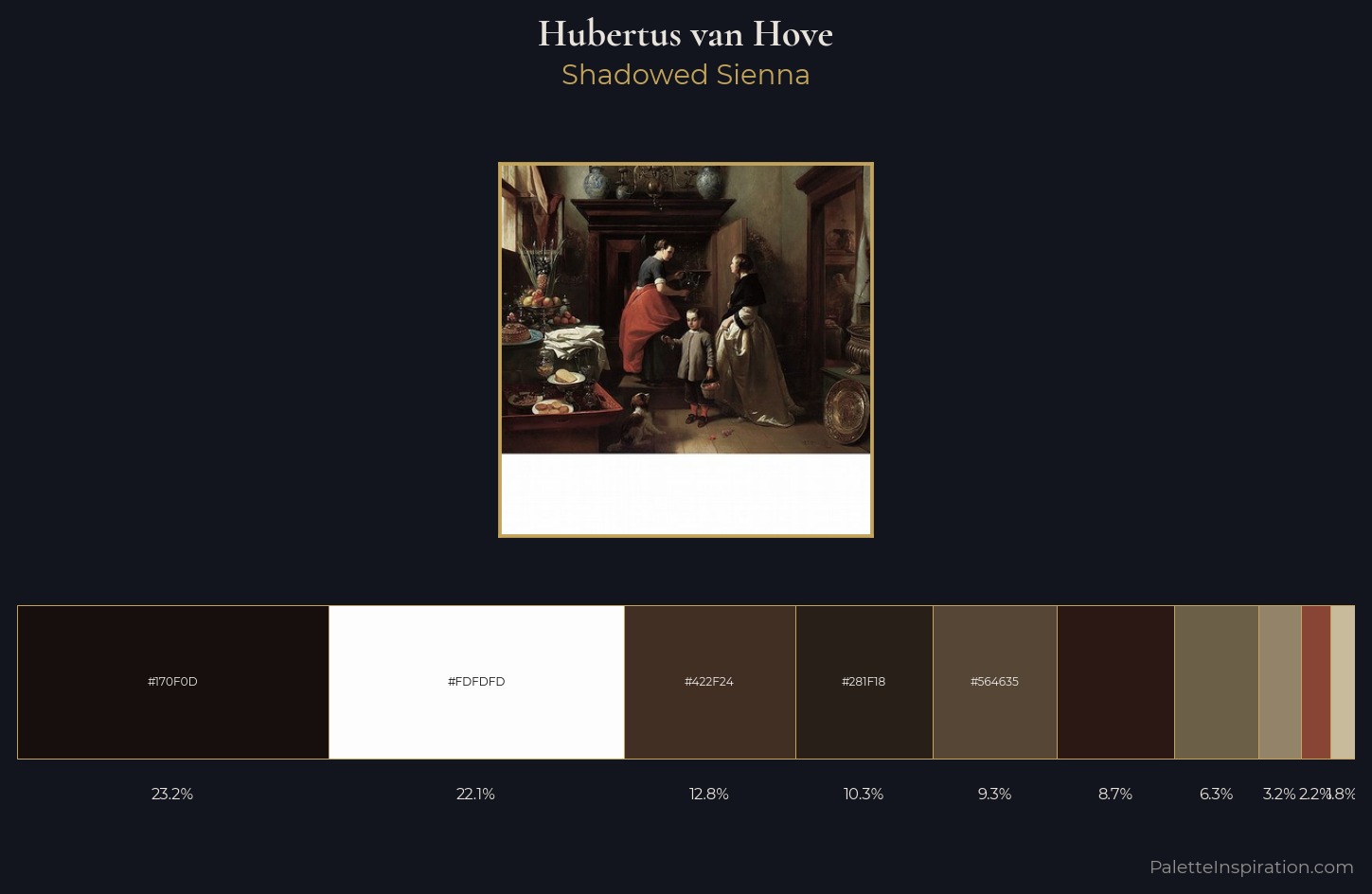 Hubertus van Hove Palette 6 — Shadowed Sienna