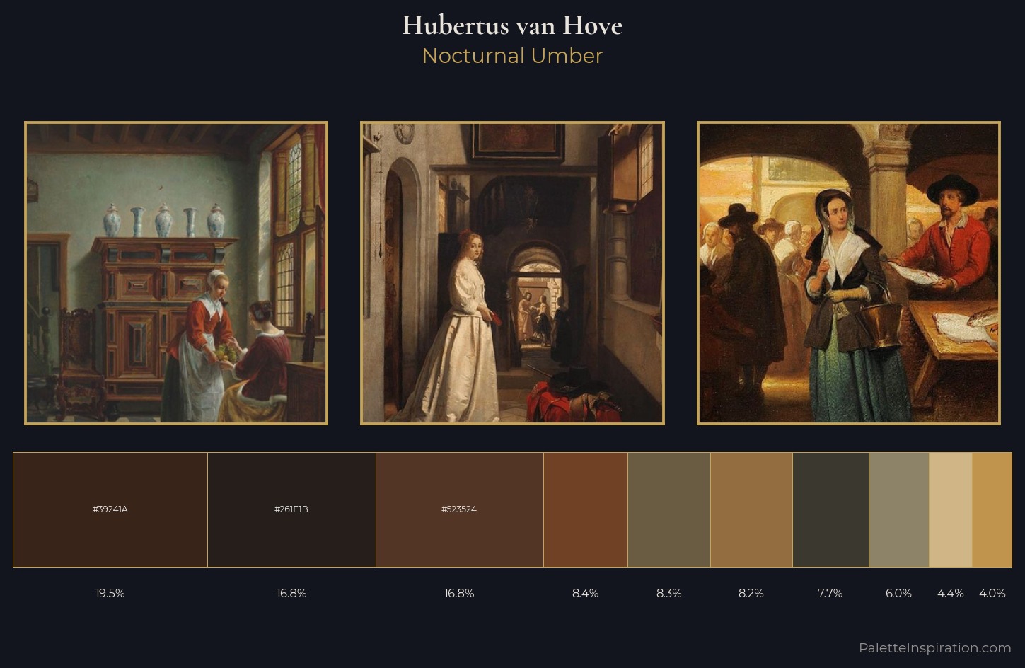 Hubertus van Hove Palette 7 — Nocturnal Umber