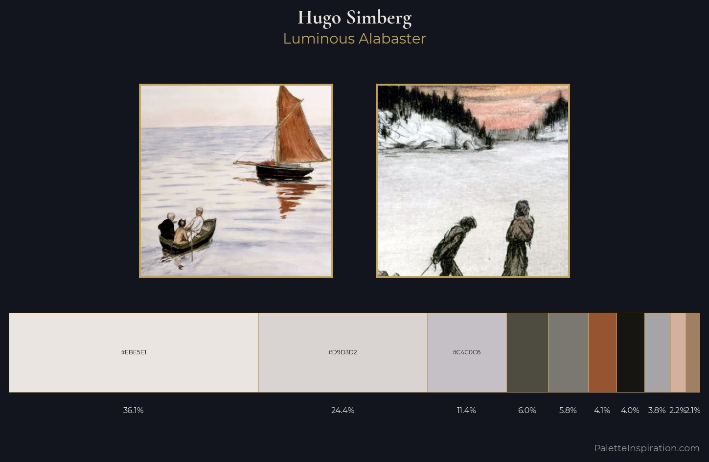 Hugo Simberg Palette 1 — Luminous Alabaster