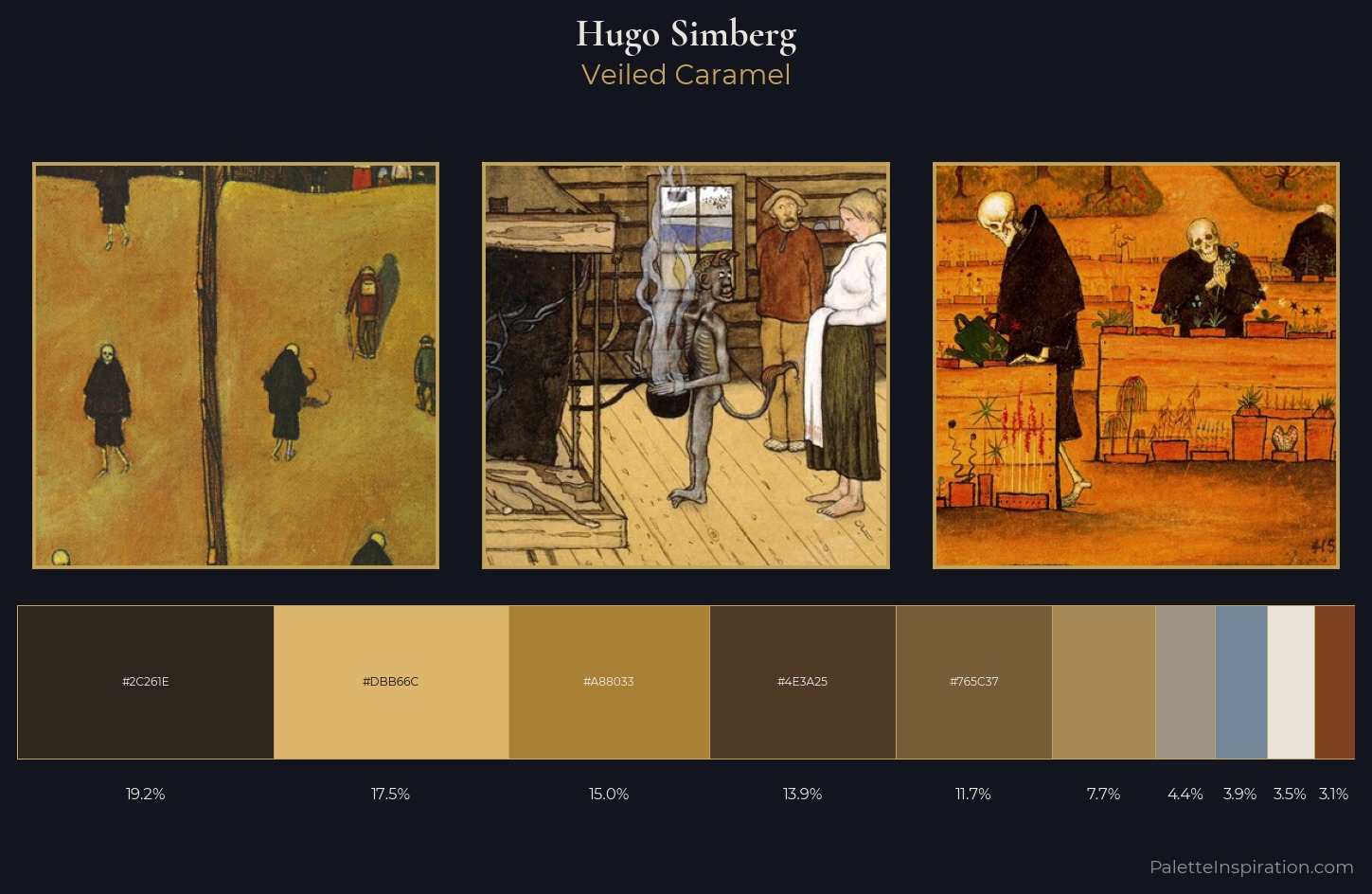 Hugo Simberg Palette 3 — Veiled Caramel