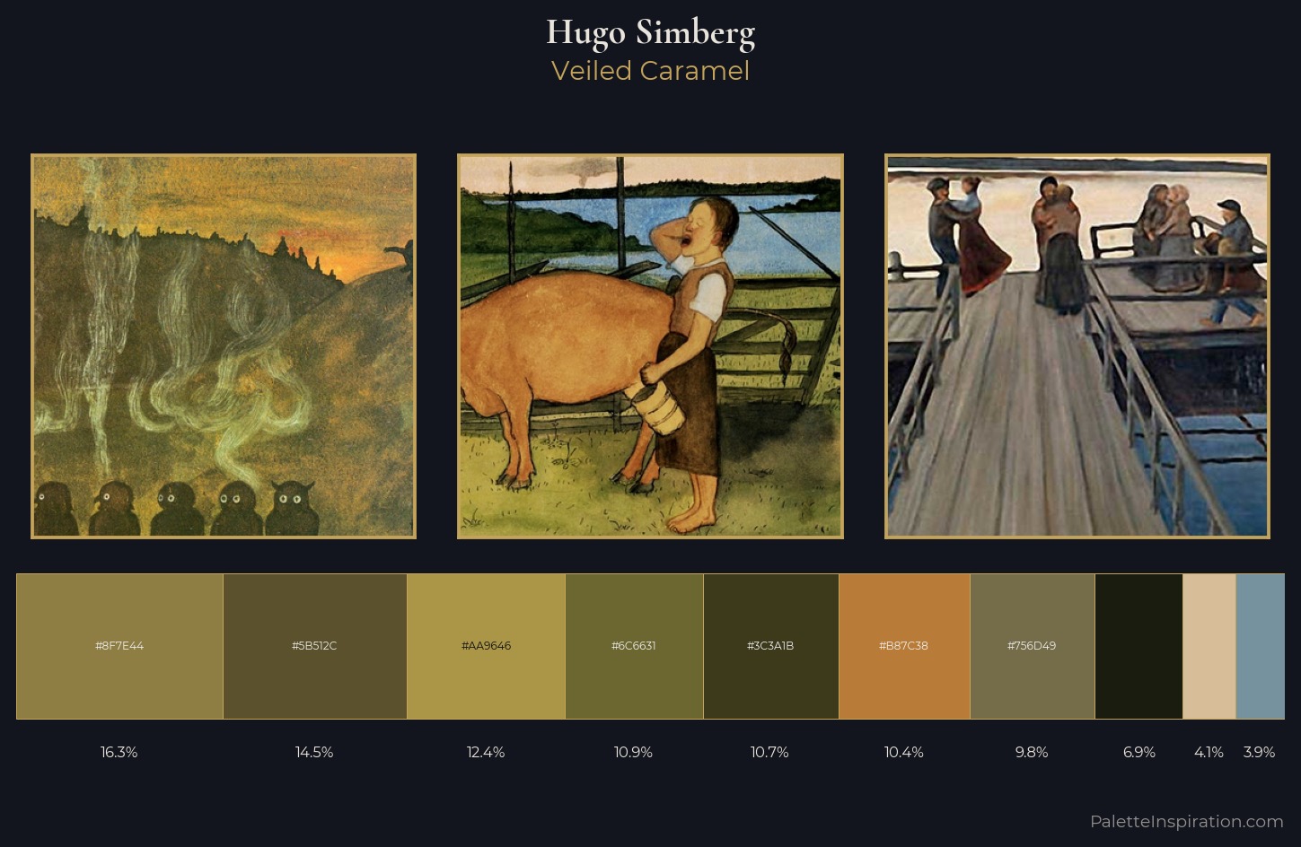 Hugo Simberg Palette 4 — Veiled Caramel