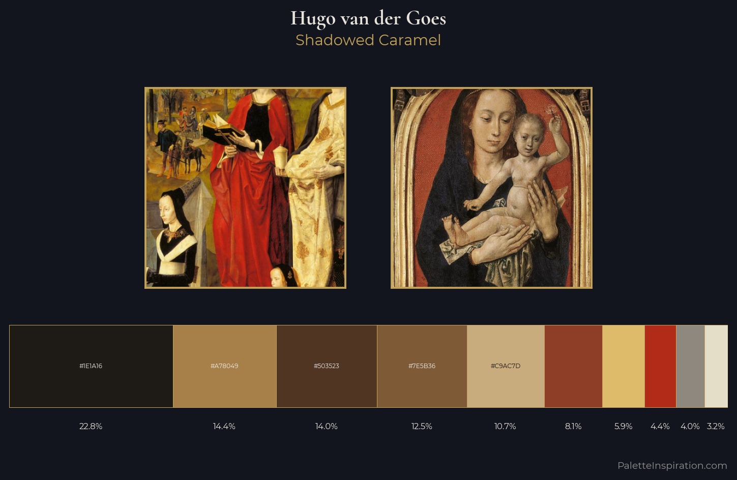 Hugo van der Goes Palette 2 — Shadowed Caramel