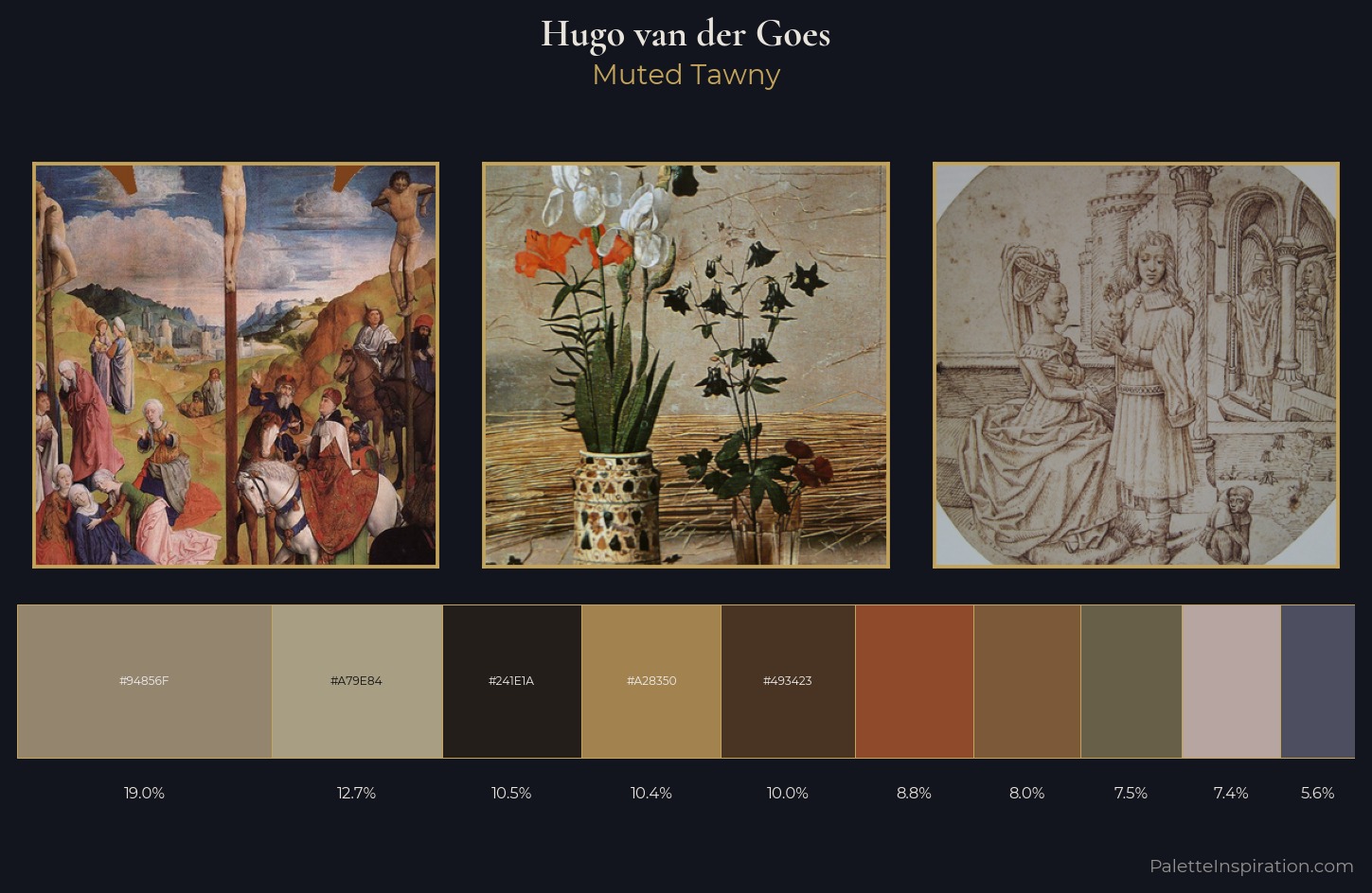Hugo van der Goes Palette 4 — Muted Tawny