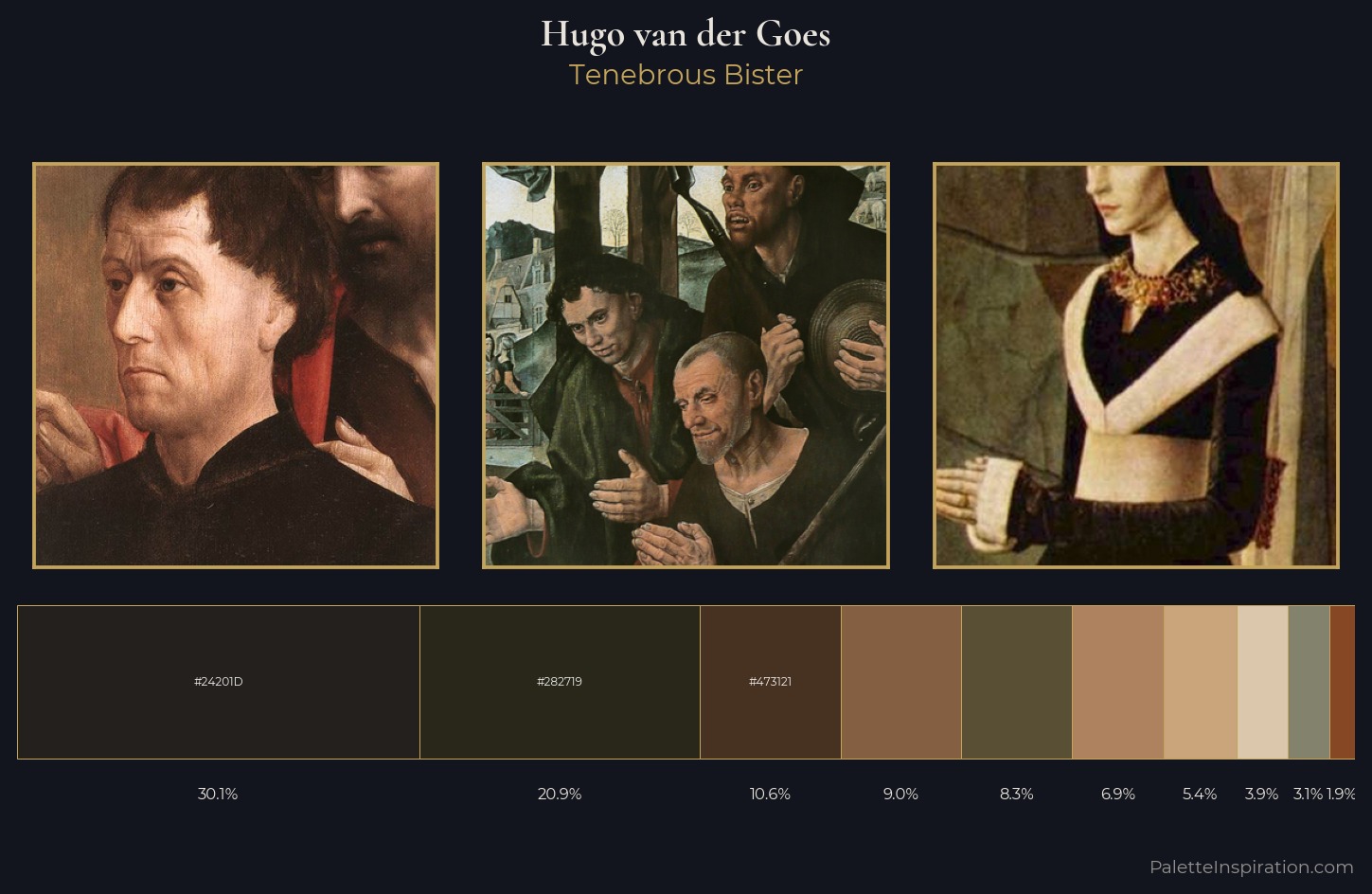 Hugo van der Goes Palette 6 — Tenebrous Bister